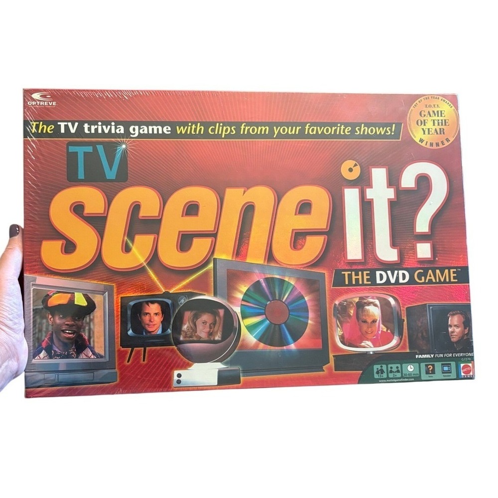 Scene It TV Edition DVD Trivia Board Game Mattel 2005 NEW Factory Sealed